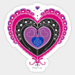 Pride Heart Bisexual Sticker